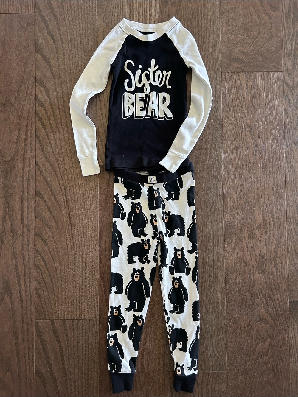 Lazy One Size 2T Girls Sister Bear Pyjamas